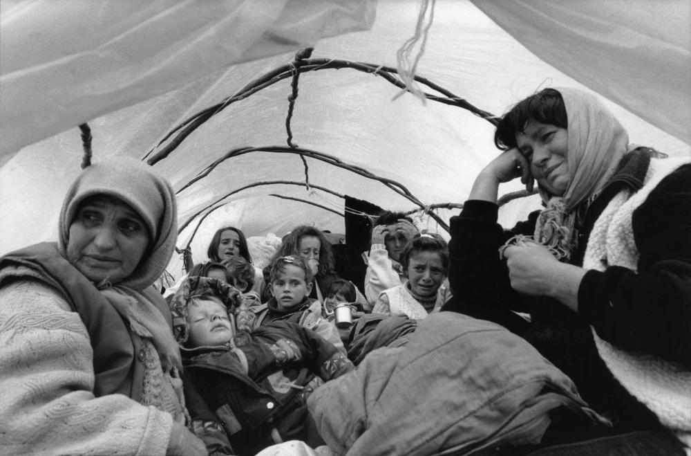 Flüchtlinge in Kukes, Albanien. Foto: Nikos Economopoulos / Magnum Photos / Agentur Focus